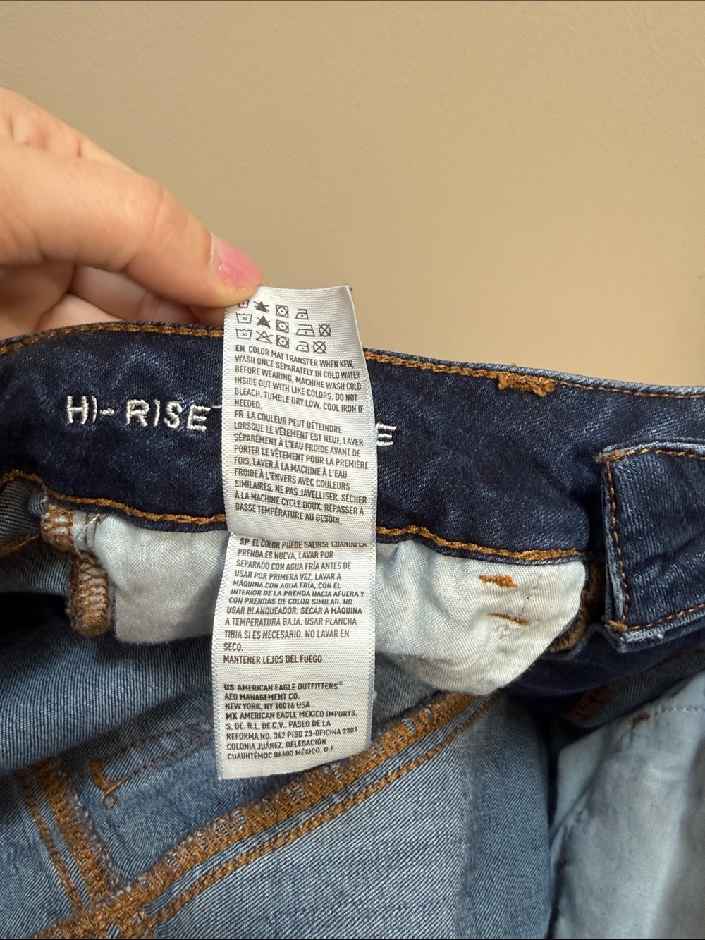 Women’s American Eagle Outfitters Hi-Rise Shortie Denim Shorts. Sz 4 - Picture 8 of 12